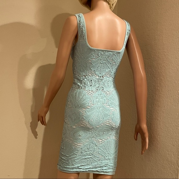 Intimately by Free People, blue lace bodycon dress - Picture 4 of 7